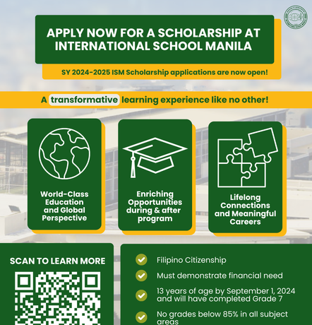 International School Manila opens applications for scholarship program 