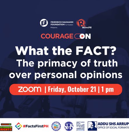 Join #CourageON: What the FACT? The primacy of truth over personal opinions