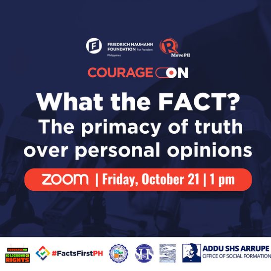Join #CourageON: What the FACT? The primacy of truth over personal opinions