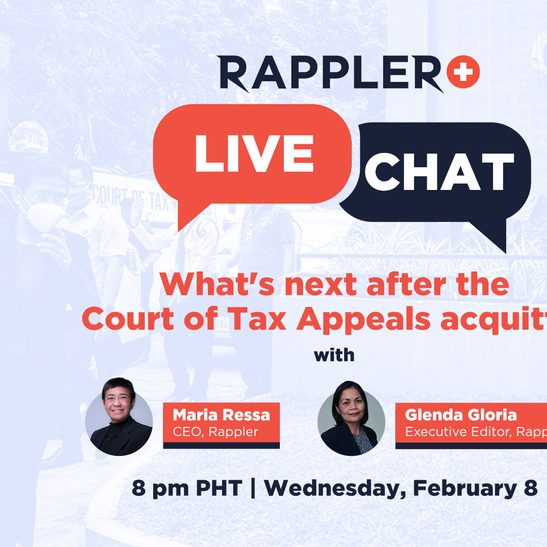 Rappler+ Live Chat with Maria Ressa and Glenda Gloria