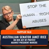 Rappler Talk: Australian senator Janet Rice on her act of protest vs President Marcos