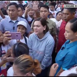 Muted support? Sara Duterte attends rally calling for Marcos’ resignation